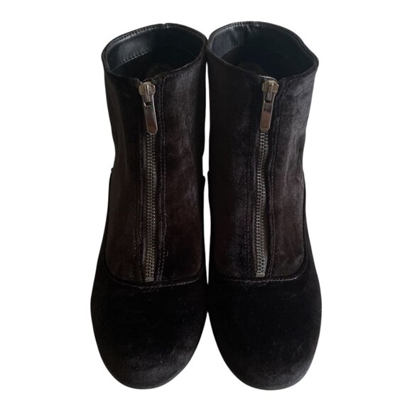 Circus By Sam Edelman Black Velvet Ankle Boots Sz 10 - Picture 3 of 13